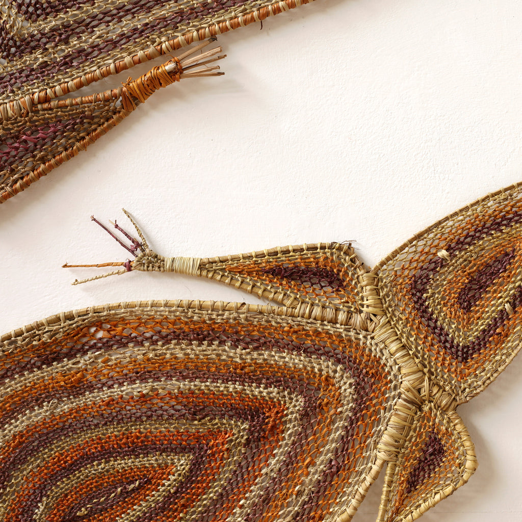 Aboriginal Artwork by Grace Laradjbi, Two Kingas (Crocodiles), 164cm