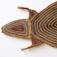 Aboriginal Artwork by Grace Laradjbi, Two Kingas (Crocodiles), 164cm