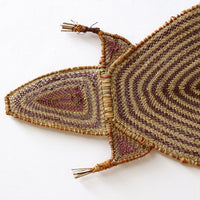 Aboriginal Artwork by Grace Laradjbi, Two Kingas (Crocodiles), 164cm