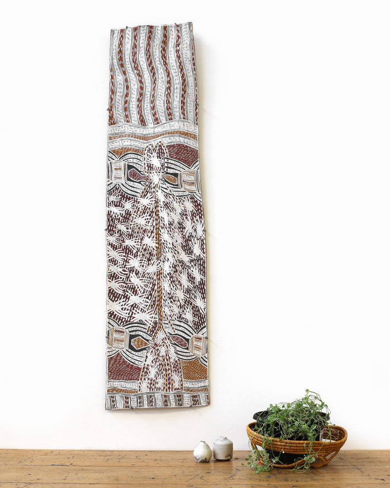 Aboriginal Artwork by Galuma Maymuru, Cleansing, 112x29cm