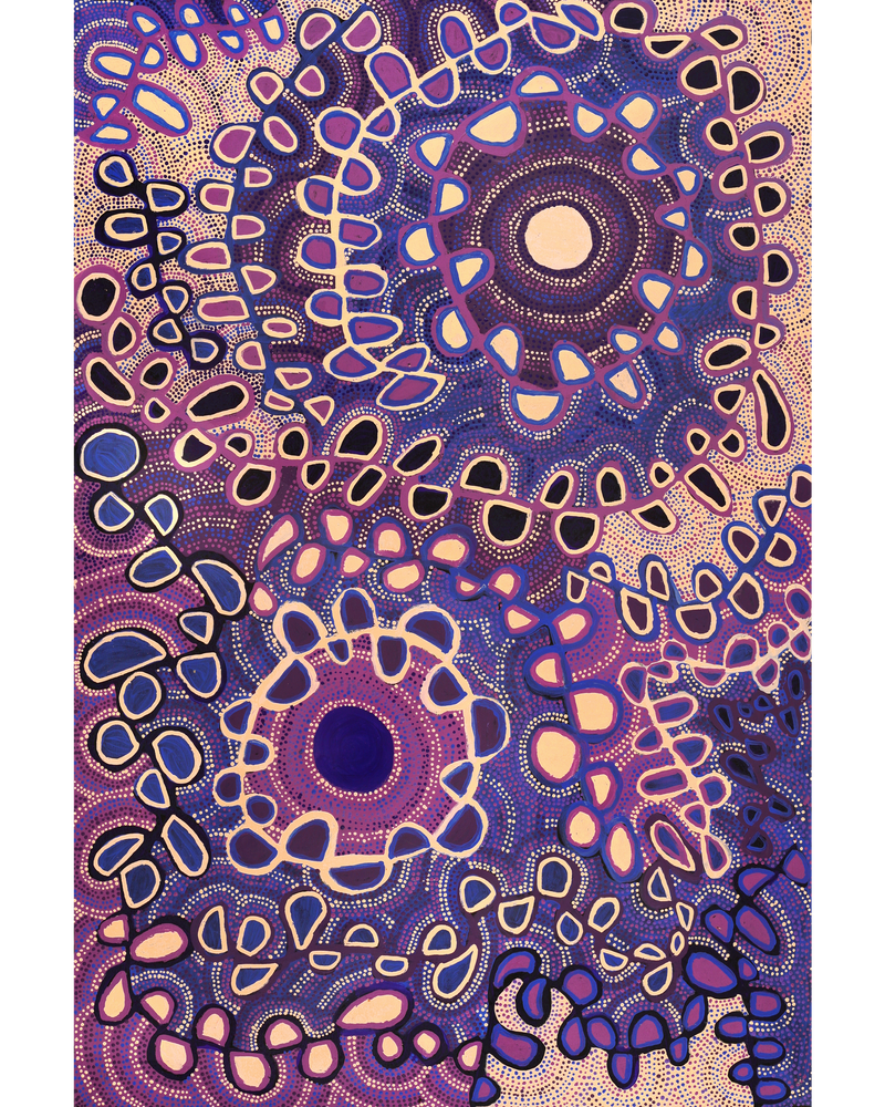 Aboriginal Artwork by Gayle Napangardi Gibson, Mina Mina Jukurrpa - Ngalyipi, 183x122cm