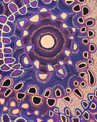 Aboriginal Artwork by Gayle Napangardi Gibson, Mina Mina Jukurrpa - Ngalyipi, 183x122cm
