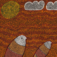 Aboriginal Artwork by Geraldine Napangardi Granites, Ngalyipi Jukurrpa (Snakevine Dreaming) - Mina Mina, 61x61cm