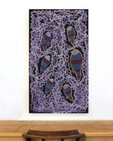 Aboriginal Art by Geraldine Napangardi Granites, Ngalyipi Jukurrpa (Snakevine Dreaming) - Mina Mina, 107x61cm - ART ARK®