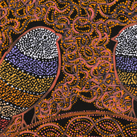 Aboriginal Art by Geraldine Napangardi Granites, Ngalyipi Jukurrpa (Snake Vine Dreaming) - Purturlu, 30x30cm - ART ARK®