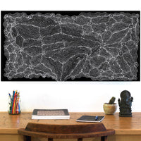 Aboriginal Artwork by Geraldine Napangardi Granites, Ngalyipi Jukurrpa (Snakevine Dreaming) - Mina Mina, 91x46cm
