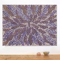 Aboriginal Artwork by Geraldine Napurrurla Langdon, Ngurlu Jukurrpa (Native Seed Dreaming), 61x46cm