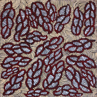 Aboriginal Artwork by Geraldine Napurrurla Langdon, Ngurlu Jukurrpa (Native Seed Dreaming), 30x30cm