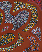 Aboriginal Artwork by Gladys Kuru Bidu, Linyji (Claypan), 91x61cm