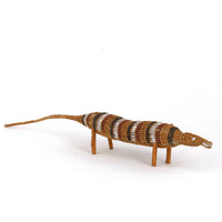 Aboriginal Artwork by Gloreen Campion, Galawon (Goanna) Sculpture, 85cm