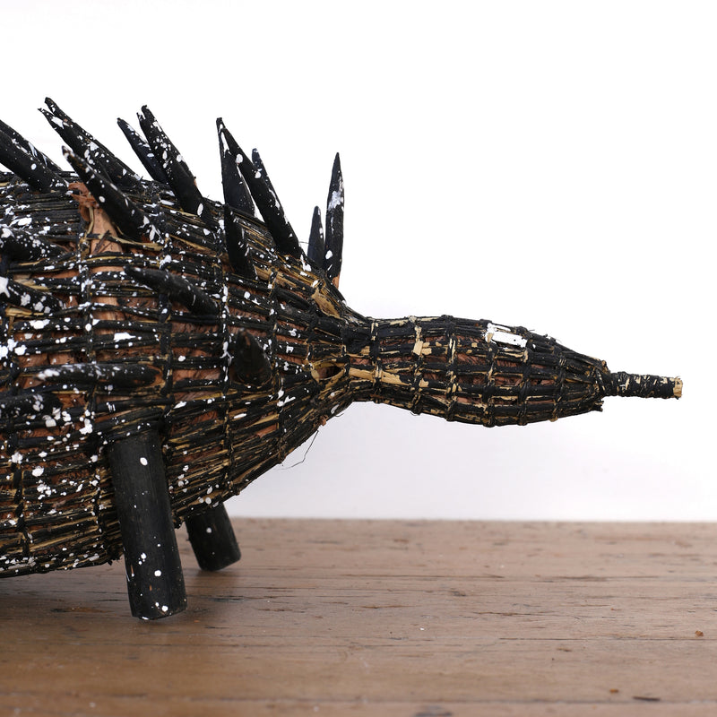 Aboriginal Artwork by Gloreen Campion, Ngarrbek (Echidna) Sculpture, 50cm