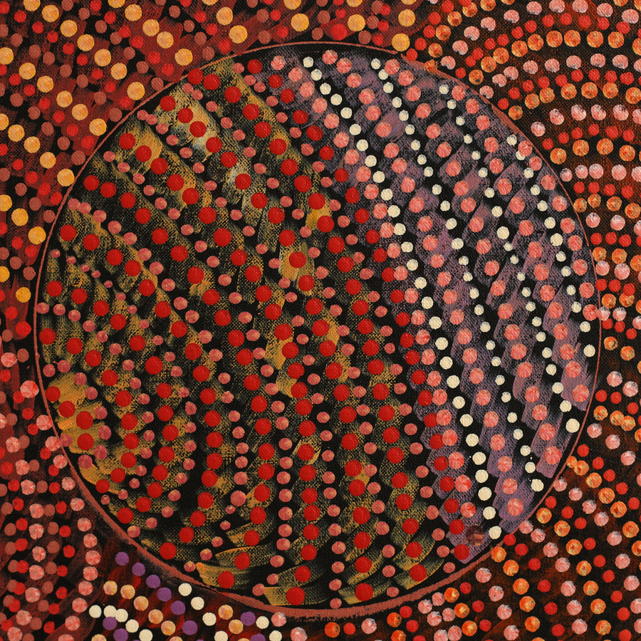 Aboriginal Artwork by Grace Napangardi Butcher, Pikilyi Jukurrpa (Vaughan Springs Dreaming), 122x61cm