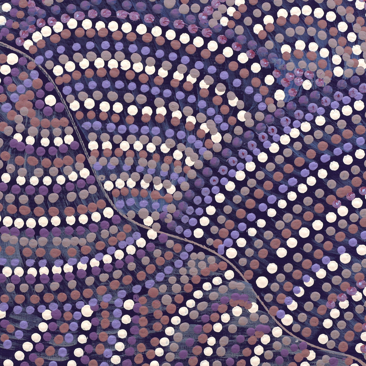 Aboriginal Art by Grace Napangardi Butcher, Pikilyi Jukurrpa (Vaughan Springs Dreaming), 30x30cm - ART ARK®
