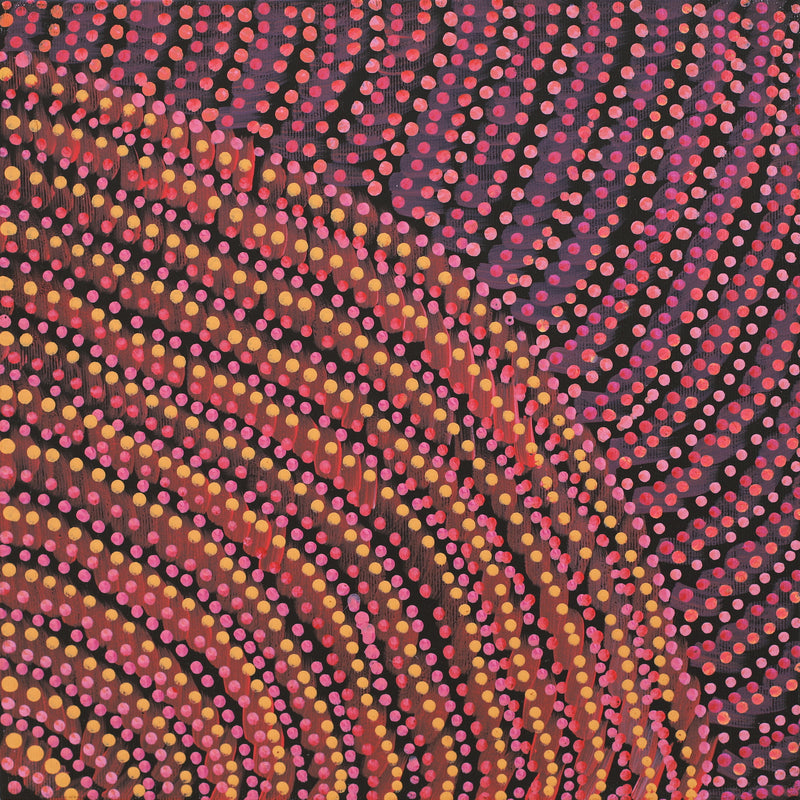 Aboriginal Artwork by Grace Napangardi Butcher, Pikilyi Jukurrpa (Vaughan Springs Dreaming), 30x30cm