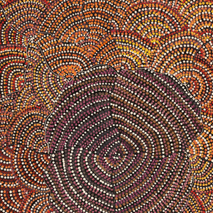 Aboriginal Art by Grace Napangardi Butcher, Pikilyi Jukurrpa (Vaughan Springs Dreaming), 76x61cm - ART ARK®