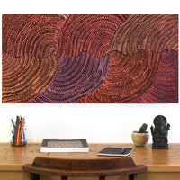 Aboriginal Artwork by Grace Napangardi Butcher, Pikilyi Jukurrpa (Vaughan Springs Dreaming), 91x46cm