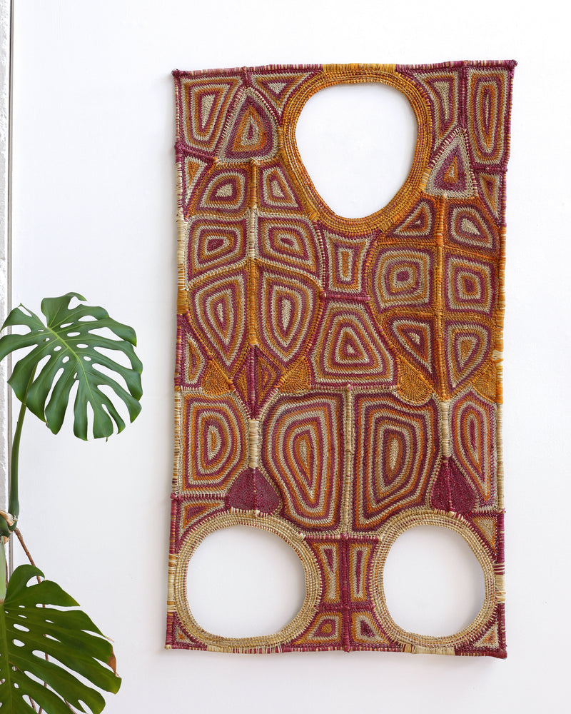 Aboriginal Artwork by Grace Laradjbi, Kubumi (Waterholes), 165x96cm