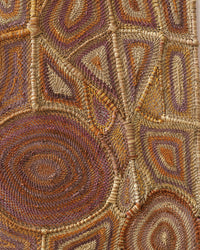Aboriginal Artwork by Grace Laradjbi, Birlmu or Namarnkorl (Barramundi), 107x102cm