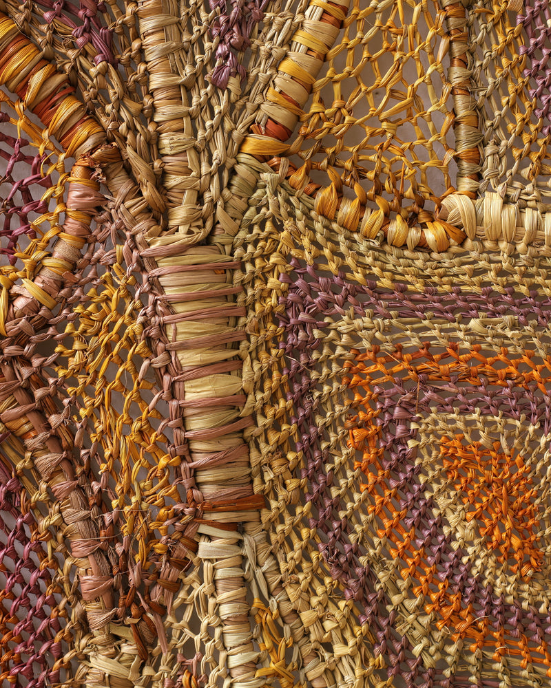 Aboriginal Artwork by Grace Laradjbi, Birlmu or Namarnkorl (Barramundi), 107x102cm
