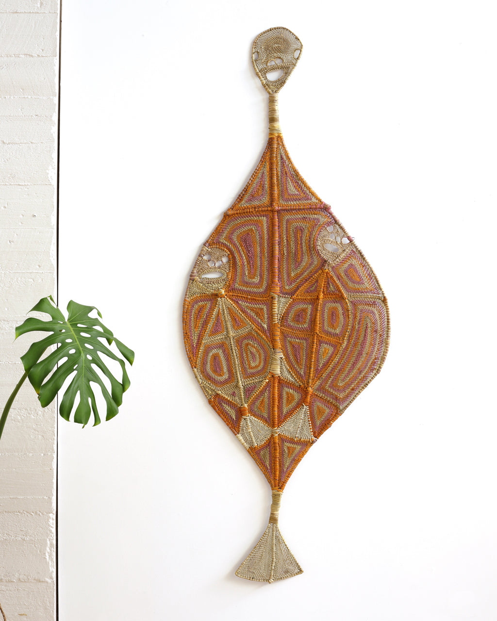 Aboriginal Artwork by Grace Laradjbi, Yawkyawk - fish-women spirit, 187x70cm