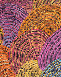 Aboriginal Artwork by Grace Napangardi Butcher, Pikilyi Jukurrpa (Vaughan Springs Dreaming), 122x91cm