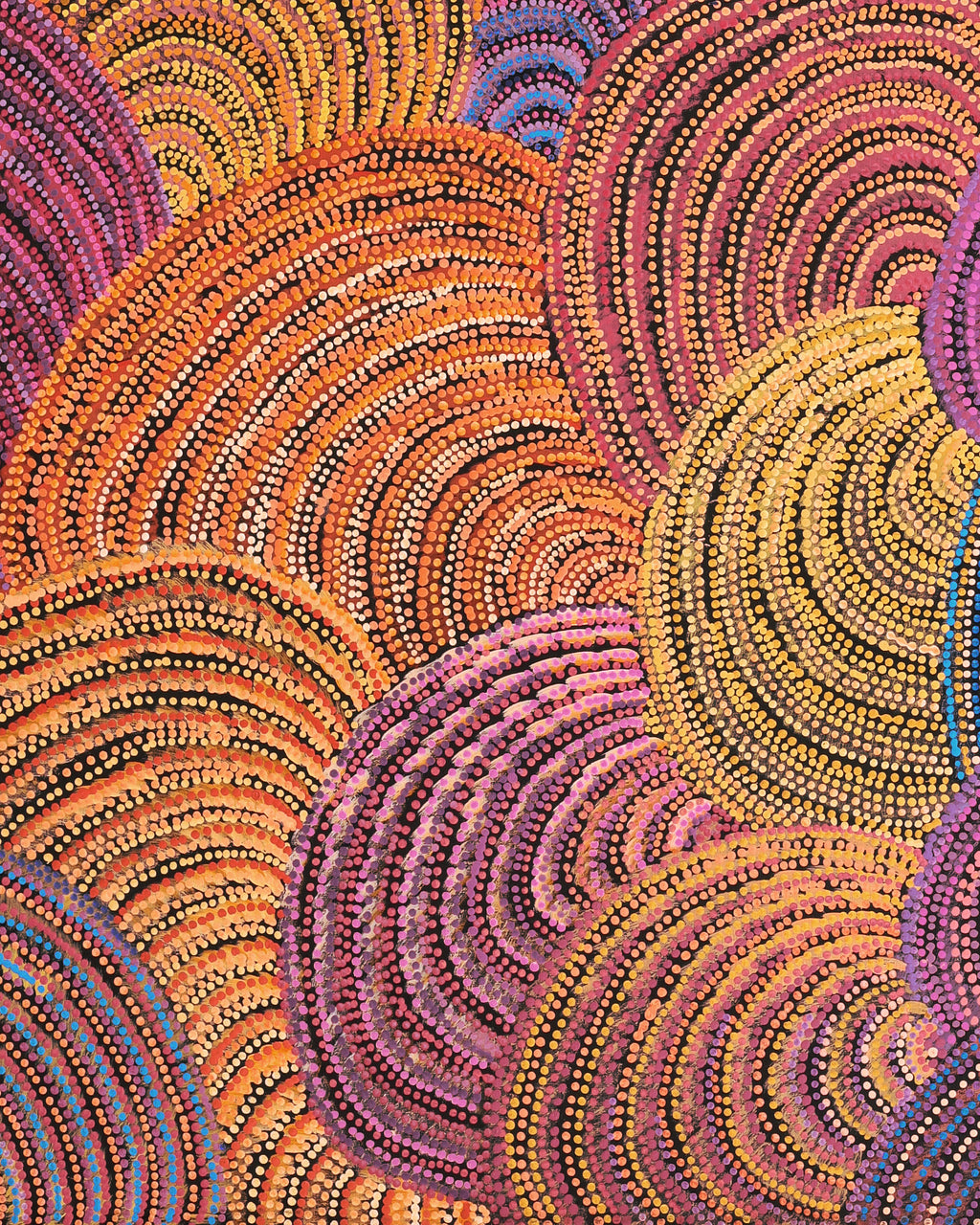 Aboriginal Artwork by Grace Napangardi Butcher, Pikilyi Jukurrpa (Vaughan Springs Dreaming), 122x91cm