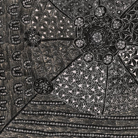 Aboriginal Artwork by Hilda Nakamarra Rogers, Lukarrara Jukurrpa, 91x91cm