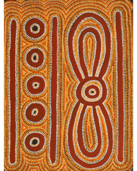 Hamish Japanangka Martin, Ngalyipi Jukurrpa (Snakevine Dreaming) - Mina Mina, 76x46cm