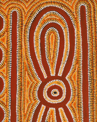 Hamish Japanangka Martin, Ngalyipi Jukurrpa (Snakevine Dreaming) - Mina Mina, 76x46cm
