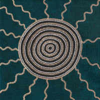 Aboriginal Artwork by Hazel Nungarrayi Morris, Yarungkanyi Jukurrpa (Mt Doreen Dreaming), 76x76cm