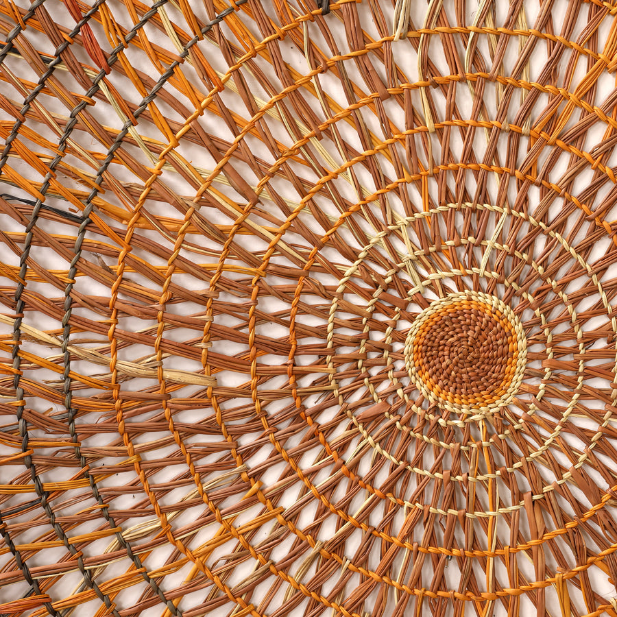 Aboriginal Artwork by Helen Kamajirr Stewart, Woven Mat, 220cm
