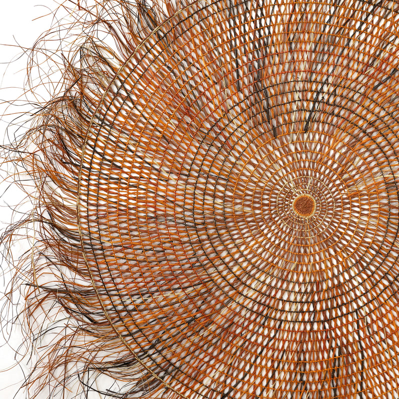 Aboriginal Artwork by Helen Kamajirr Stewart, Woven Mat, 220cm