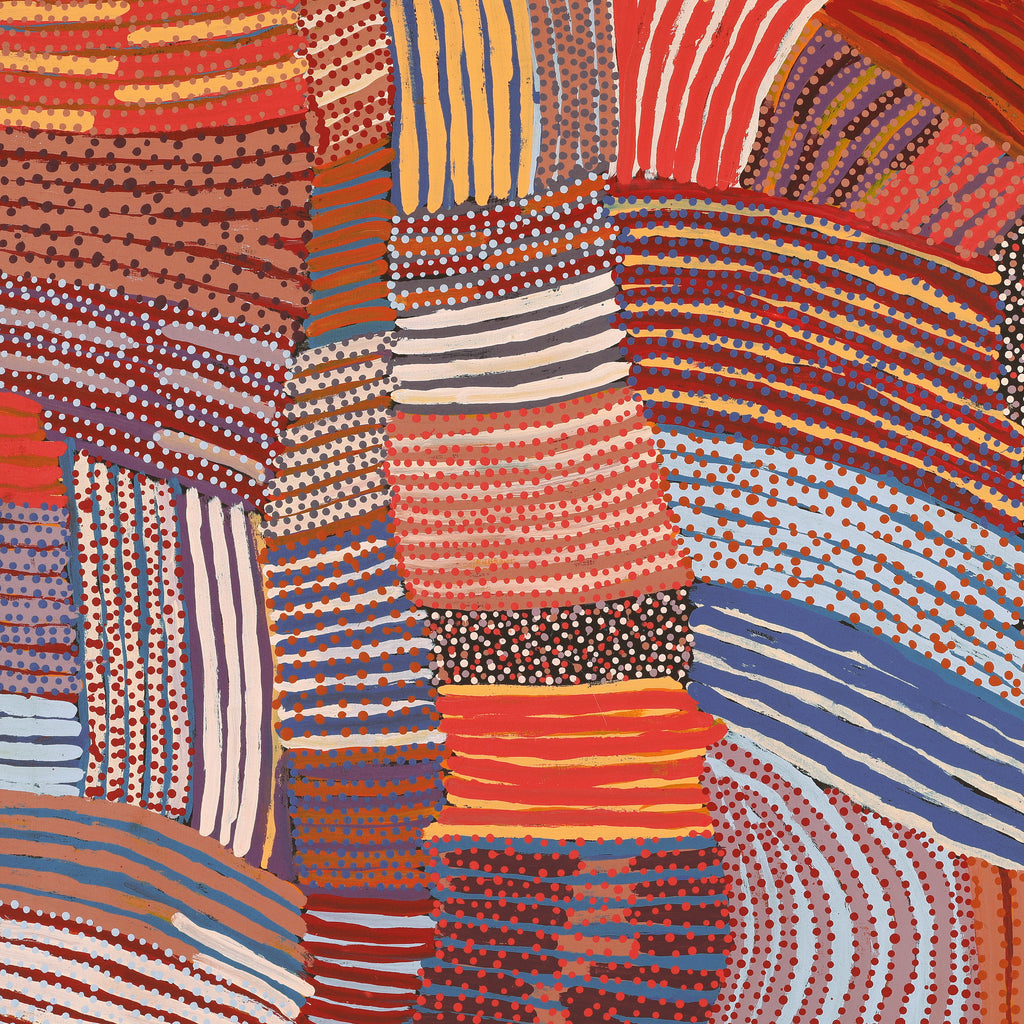 Aboriginal Artwork by Helen Nungarrayi Reed, Lupul Jukurrpa, 122x76cm