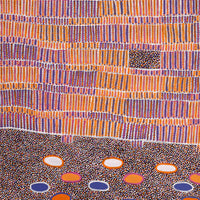 Aboriginal Art by Helen Nungarrayi Reed, Lupul Jukurrpa, 107x91cm - ART ARK®