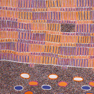 Aboriginal Art by Helen Nungarrayi Reed, Lupul Jukurrpa, 107x91cm - ART ARK®