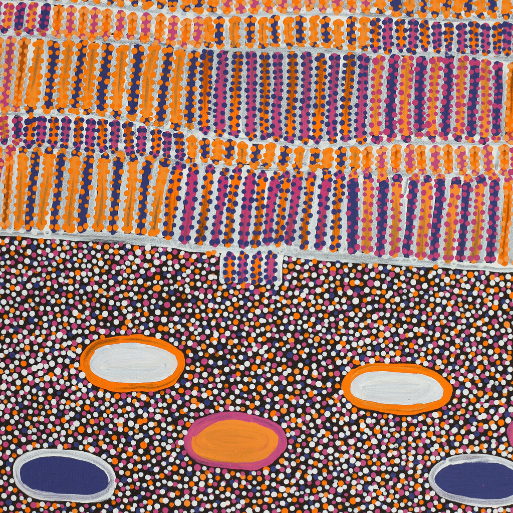 Aboriginal Art by Helen Nungarrayi Reed, Lupul Jukurrpa, 107x91cm - ART ARK®