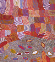Aboriginal Artwork by Helen Nungarrayi Reed, Lupul Jukurrpa, 122x107cm
