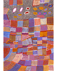 Aboriginal Artwork by Helen Nungarrayi Reed, Lupul Jukurrpa, 152x107cm