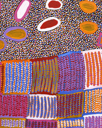 Aboriginal Artwork by Helen Nungarrayi Reed, Lupul Jukurrpa, 152x107cm