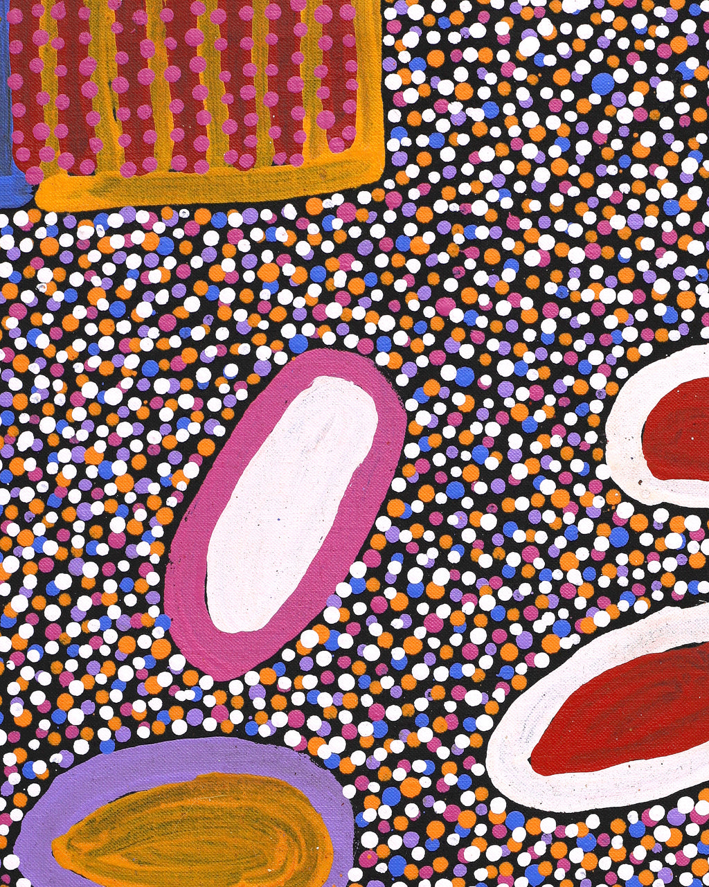 Aboriginal Artwork by Helen Nungarrayi Reed, Lupul Jukurrpa, 152x107cm