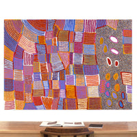 Aboriginal Artwork by Helen Nungarrayi Reed, Lupul Jukurrpa, 152x107cm