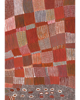 Aboriginal Art by Helen Nungarrayi Reed, Lupul Jukurrpa, 152x107cm - ART ARK®