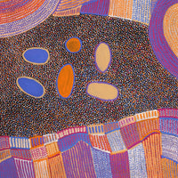Aboriginal Artwork by Helen Nungarrayi Reed, Lupul Jukurrpa, 182x91cm