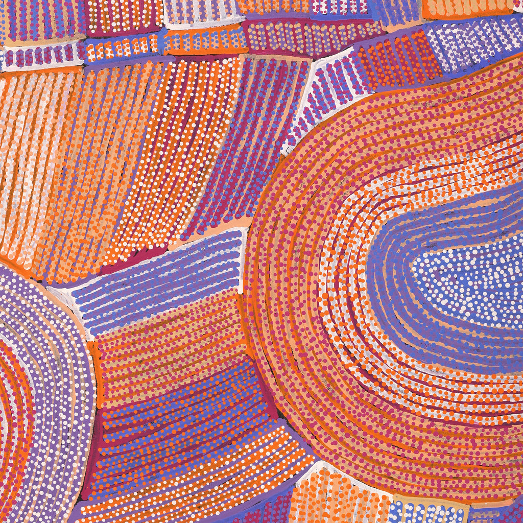 Aboriginal Art by Helen Nungarrayi Reed, Lupul Jukurrpa, 182x91cm - ART ARK®