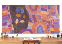 Aboriginal Artwork by Helen Nungarrayi Reed, Lupul Jukurrpa, 182x91cm