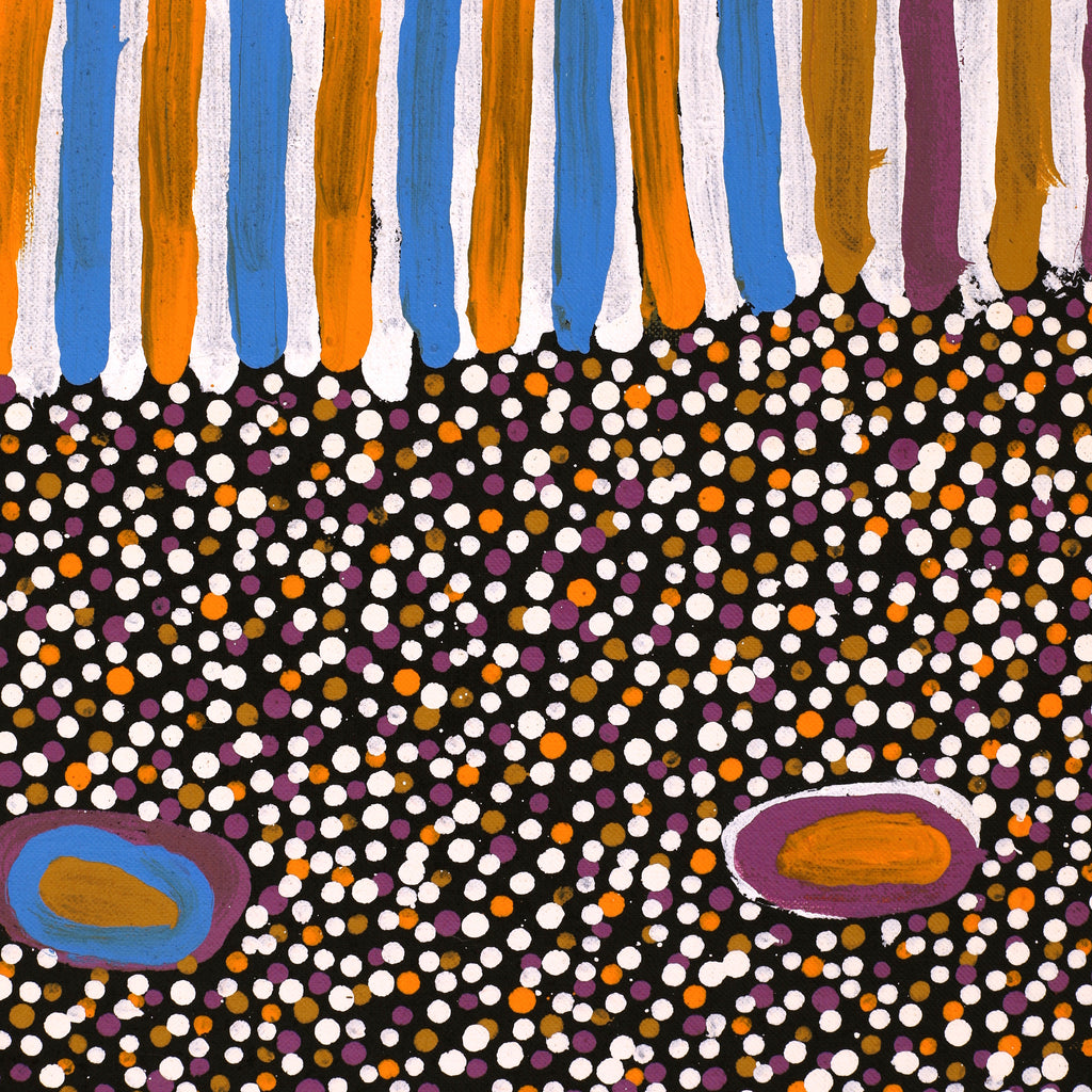 Aboriginal Artwork by Helen Nungarrayi Reed, Lupul Jukurrpa, 183x91cm