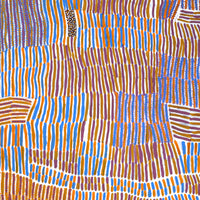 Aboriginal Artwork by Helen Nungarrayi Reed, Lupul Jukurrpa, 183x91cm