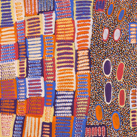 Aboriginal Artwork by Helen Nungarrayi Reed, Lupul Jukurrpa, 61x61cm