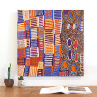 Aboriginal Artwork by Helen Nungarrayi Reed, Lupul Jukurrpa, 61x61cm
