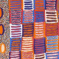 Aboriginal Artwork by Helen Nungarrayi Reed, Lupul Jukurrpa, 61x61cm